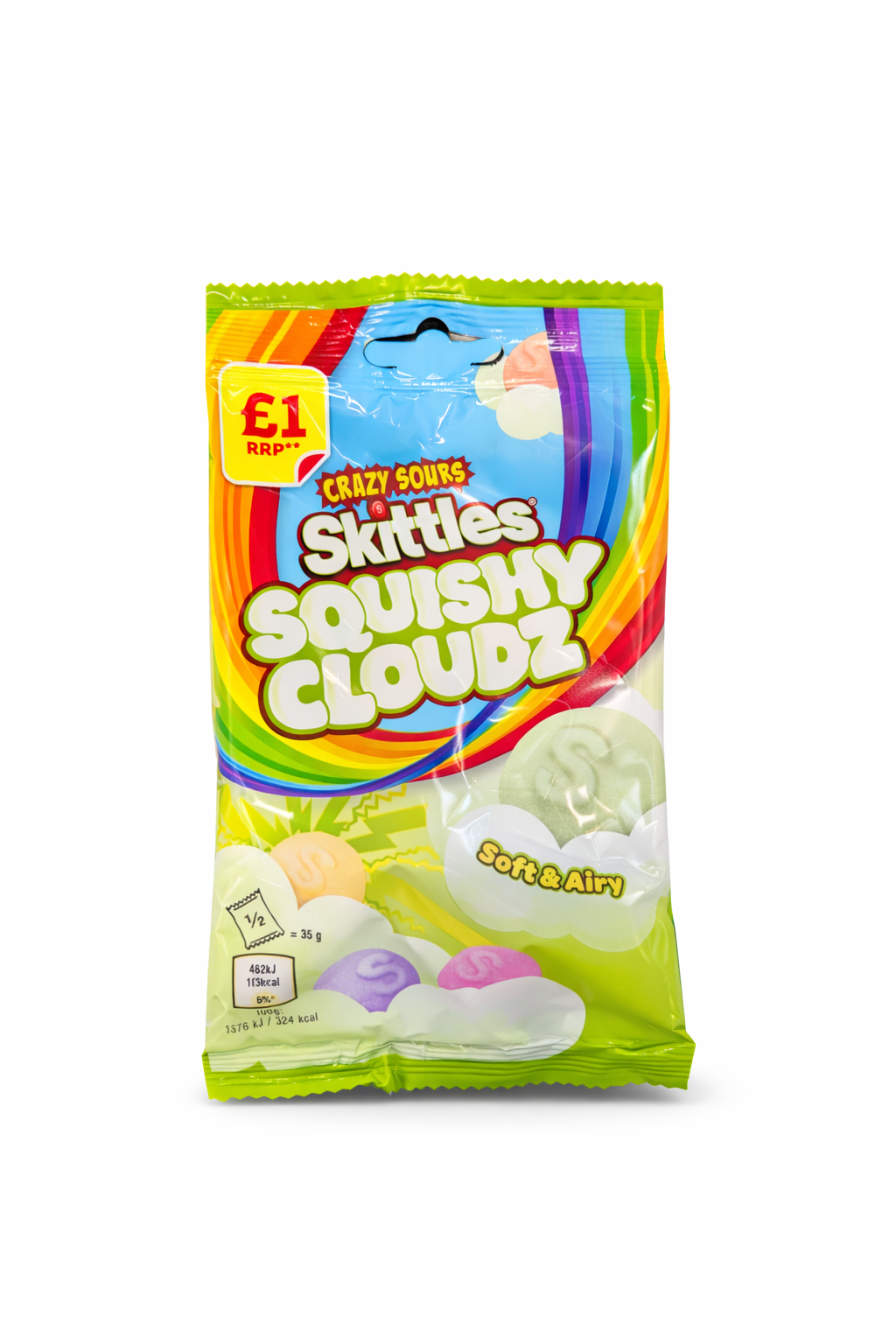 Skittles Squishy Cloudz Crazy Sours - UK