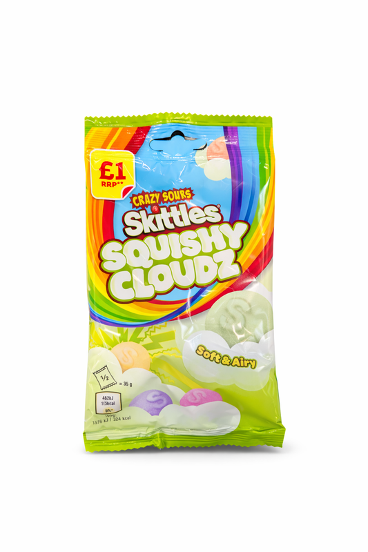 Skittles Squishy Cloudz Crazy Sours - UK