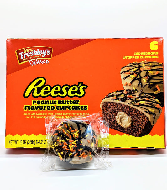 Reese's Peanut Butter Flavoured Cupcakes - Full Box (6 Cupcakes)